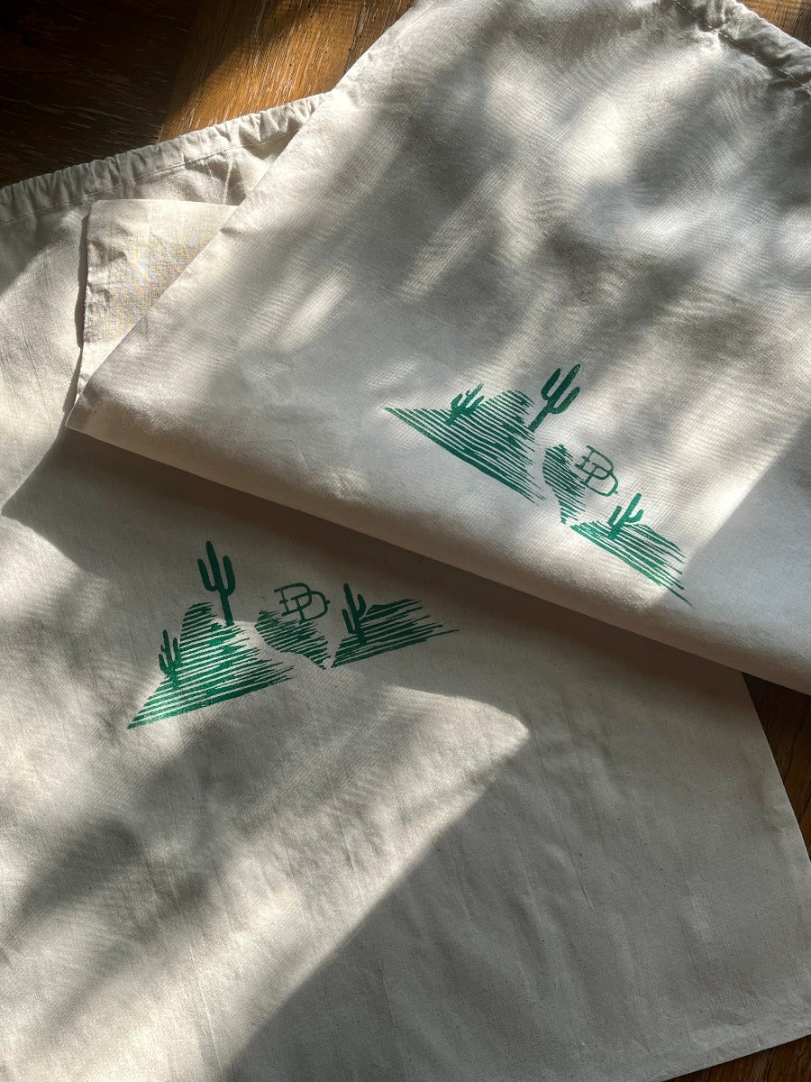 Block Printed Dust Bag/Travel Bag