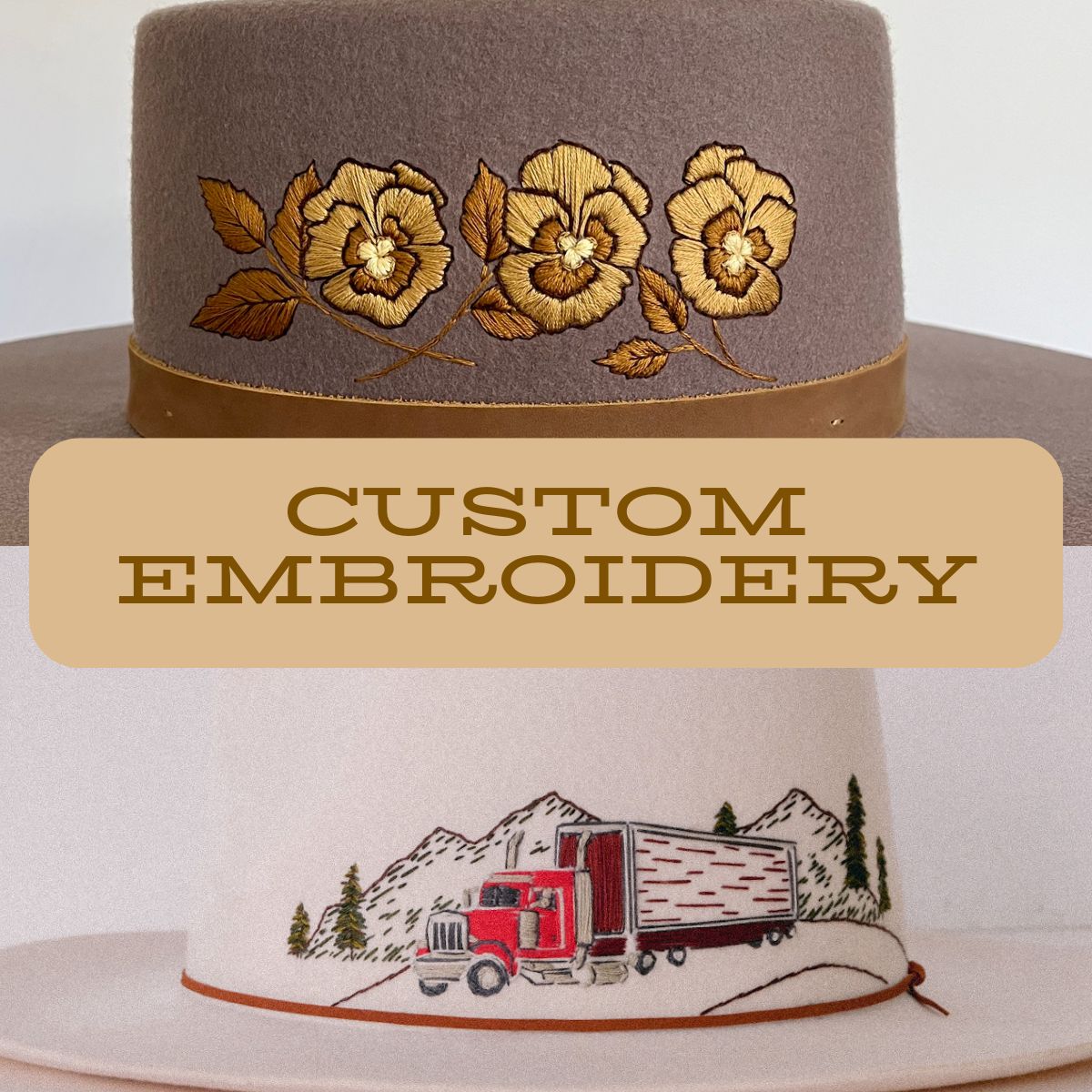 Embroidery on Personal Hat