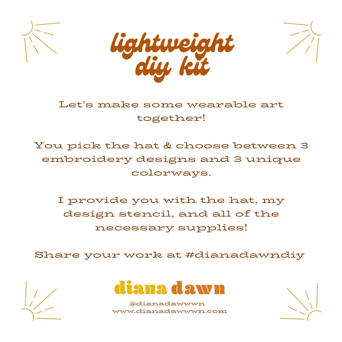 Diana Dawn DIY Kit - Lightweight Felt